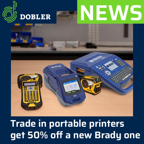 TRADE IN your old PORTABLE PRINTER and get 50% OFF a new Brady one!
