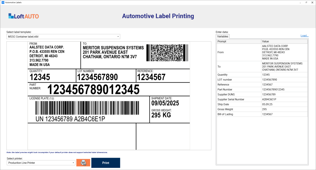 Branchenlösungen für die Etikettenerstellung
