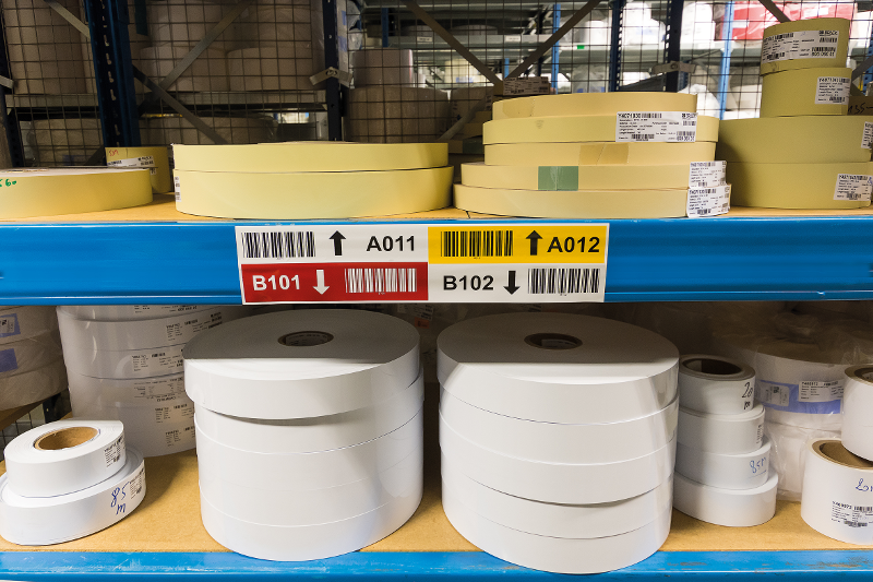 Barcodeetiketten für automatisierte Lager