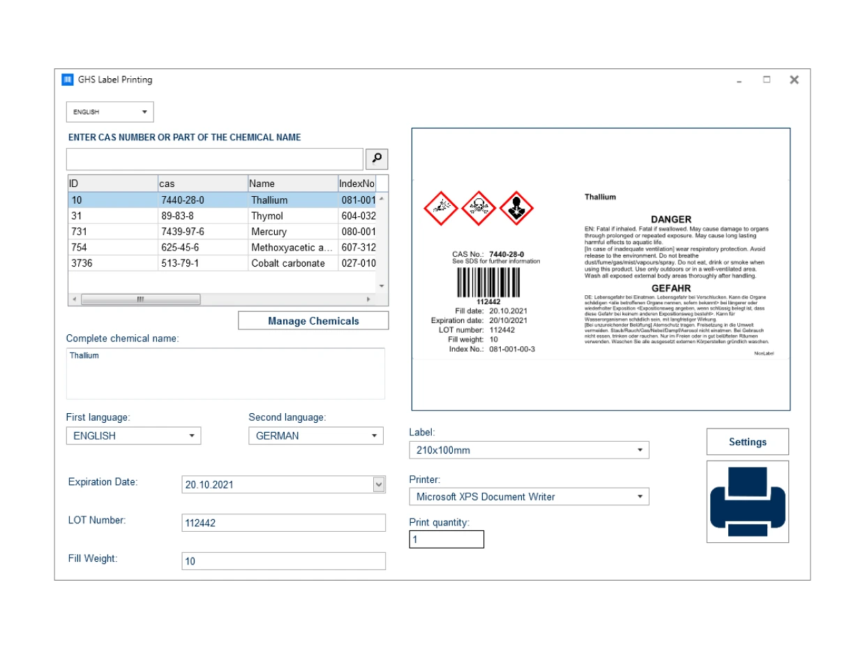 All-in-One-Druckformular von Loftware Cloud